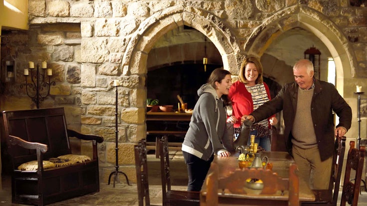 Visitors at Washington Old Hall, Tyne & Wear, North East